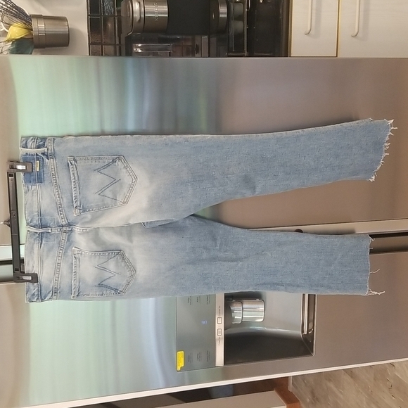 💕MOTHER SUPERIOR💕 The Insider Crop Step Fray Jeans ~ I Confess 28 NWOT - Picture 14 of 17
